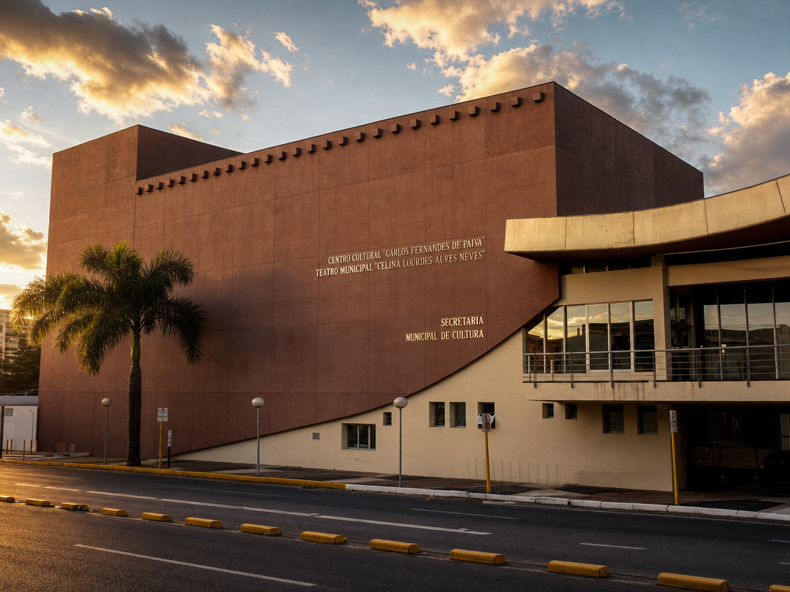 Fachada do Teatro Municipal de Bauru